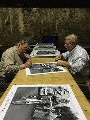 Eddy Merckx Signed Print, Paris-Nice 1967, 24 x 20 Inch Cycling Photograph