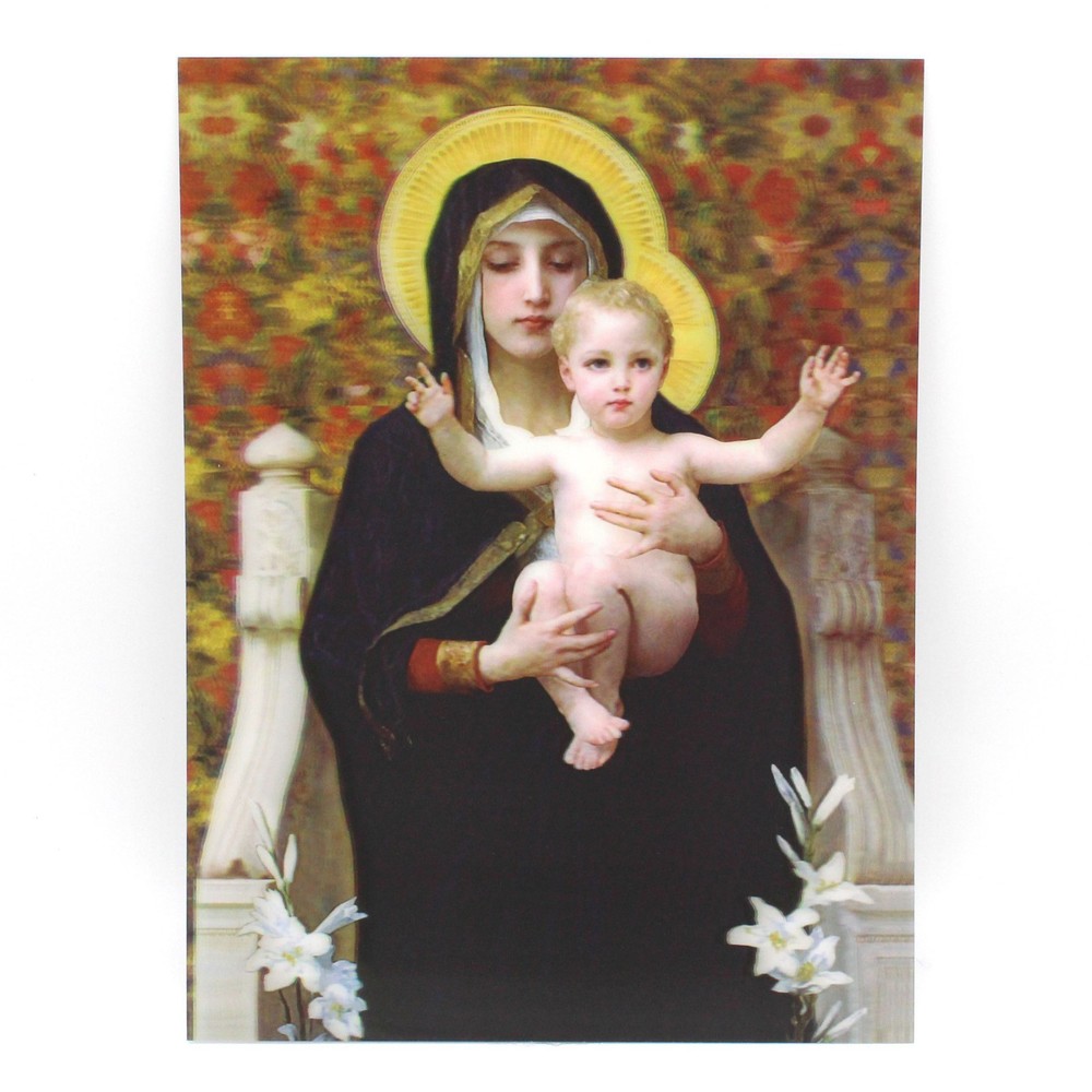 Baby Jesus and Mary 3D Lenticular Poster 12 x 16 Inches Print