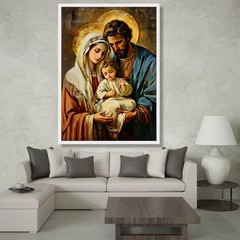 Holy Family Nativity Canvas Print | Christian Religious Wall Art Decor