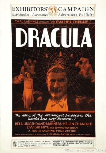 Dracula Movie Mini Poster 11x17in Master Print 17″L x 11″W, Multicolor
