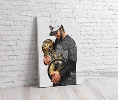 Jalen Brunson Canvas Wall Art / Poster New York Knicks Championship Trophy