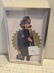 Design District Vintage Barbie Wearing Dior Framed Wall Art Print 15 x 10