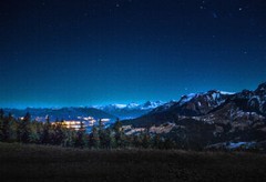 Stars and Mountains Digital Art Print 13″ x 19″