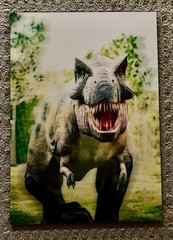 Lg T-REX 3D Lenticular Poster 14-1/4″x20-1/8″x1/4″ Very Cool!