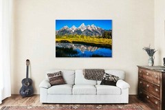 Grand Teton Metal Print: Wyoming Rocky Mountain Autumn Landscape Wall Art