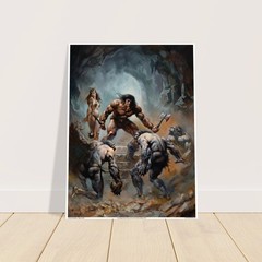 The Savage Sword of Conan #7 Cover Art Poster by Boris Vallejo – 1974