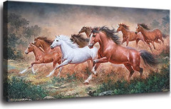 Large Horse Canvas Wall Art – Modern Animal Decor for Home & Office