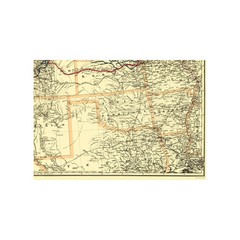 Railroad Map – Union Pacific Railway – Colton 1882 – Vintage Wall Art