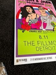 CHARLI XCX Detroit Bleachers Michigan Promotional poster 2015 MINT ORIGINAL!