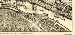 Historic Panoramic View – San Pedro California – Peck 1905 – Vintage Wall Art