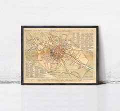 Old Map of Berlin Germany 1805 Vintage Map | Wall Map Decor Unframed or Framed
