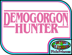 Stranger Things Demogorgon B Vinyl Sticker Wall Poster Window Car Laptop Movie