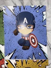 Superheroes watercolor wall art poster prints, set of 4 Unframed 8»x10»posters