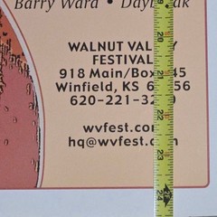 Vintage 2003 Walnut Valley Festival Poster Winfield Kansas Bluegrass Guitar