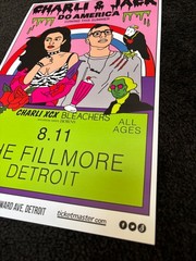 CHARLI XCX Detroit Bleachers Michigan Promotional poster 2015 MINT ORIGINAL!