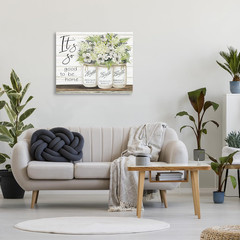 ‘Charming Phrase Floral Bouquet ‘, Canvas Art, 40 X 30 Inches, Easy to Hang and