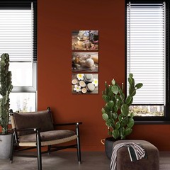 Nachic Wall Spa Canvas Art, Zen Bathroom Decor with 16″L x 12″W, Grey