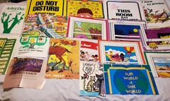 Vintage 70-80s Scholastic Book Club Education Read Nature 29 Poster Wall Art Lot