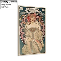 F. Champenois by Alphonse Mucha Canvas/Poster Wall Art