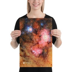 Trifid nebula and the Lagoon nebula – Vera C. Rubin Observatory poster