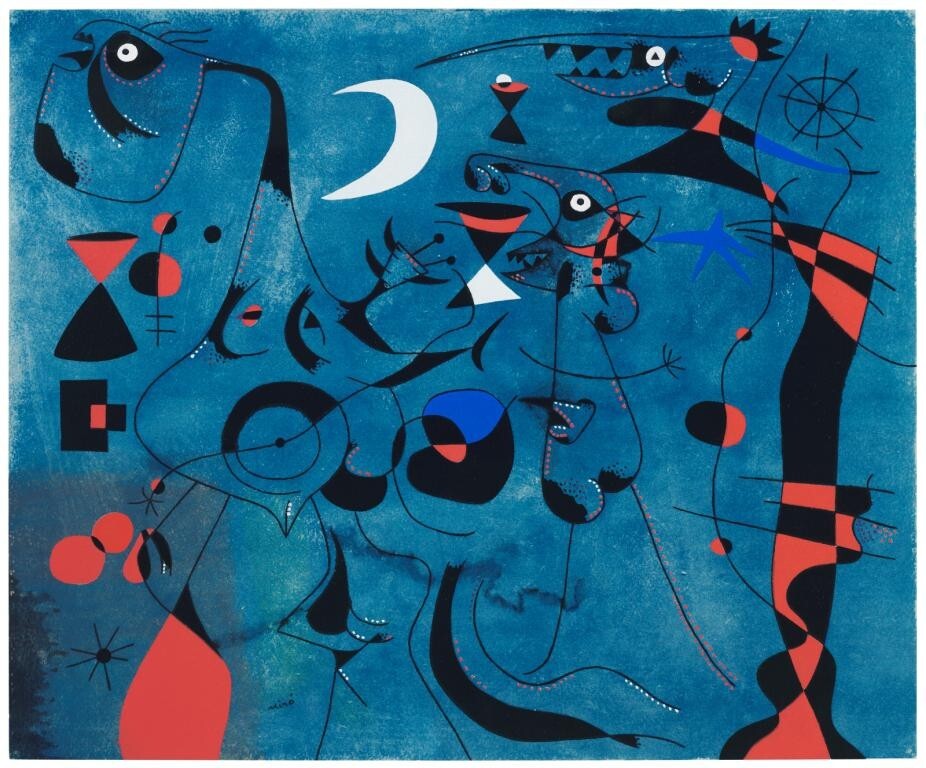 The Moon and its Paradigms : Joan Miro : 1940 : Archival Quality Art Print