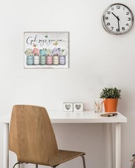 Inspirational Bible Verse Wall Art God Says You Are Wall Sayings Flowers in