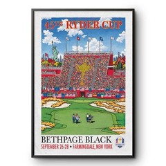 Ryder Cup 2025 Poster | Bethpage Black Golf Wall Art | New York Print Decor