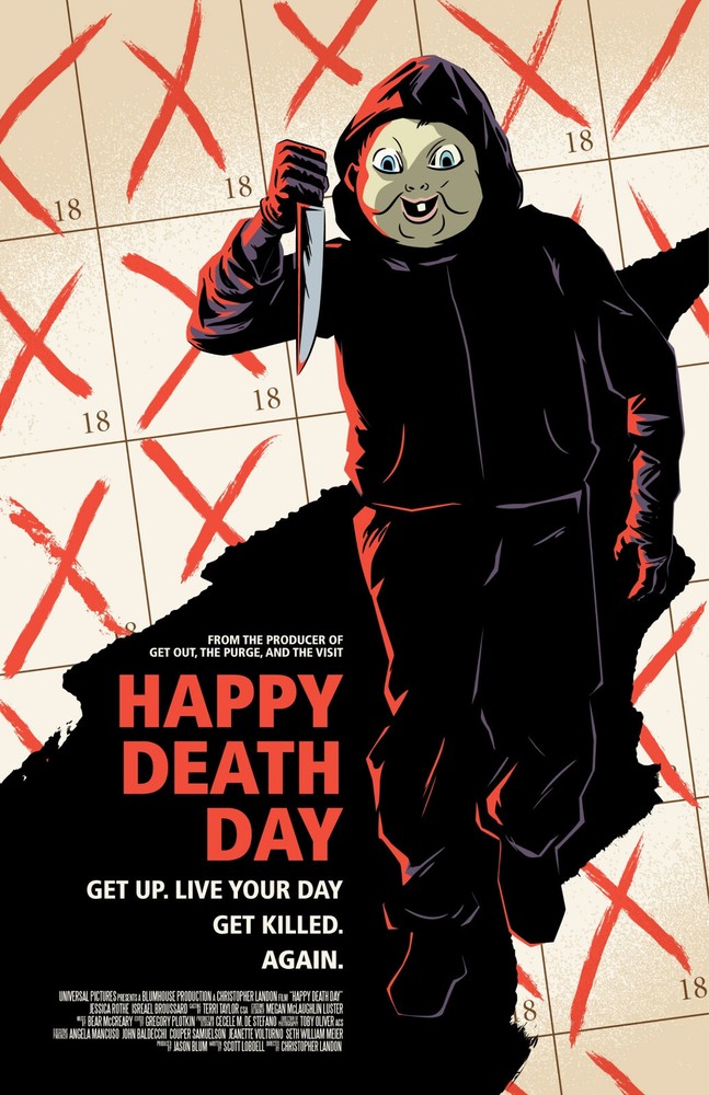 AA1847 Happy Death Day Film By Christopher Landon 2017 Cast Movie Poster 11×17
