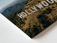 Hollywood Sign Los Angeles Skyline Landscape Canvas Wall Art Urban Decor Print