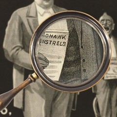 Elegant Vintage Mohawk Minstrels Antique Theater Poster Art