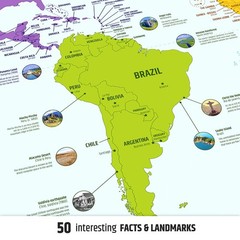 Large Educational World Map Poster – Colorful Global Map with Flags & Capitals –