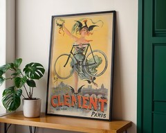 Cycles Clément PAL (France) Bicycle 1898 Retro Vintage Poster Print