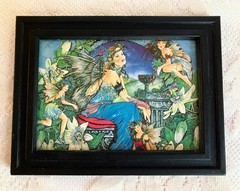 Fairy Art Small Framed Pictures 8 X 5 1/2 Inches