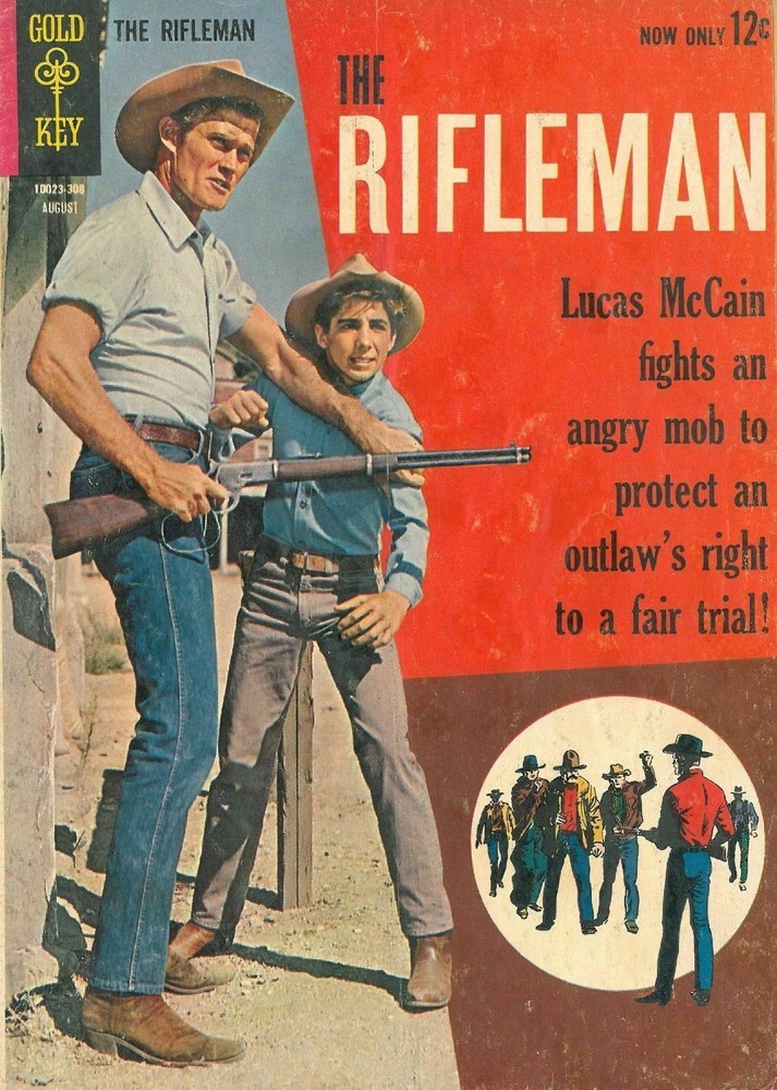 THE RIFLEMAN CHUCK CONNORS JOHNNY CRAWFORD 20×30 Inch Ready to ship now