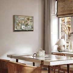 Dazzlewall Rustic Farmhouse Kitchen Wall Art 16″L x 12″W, Cookware