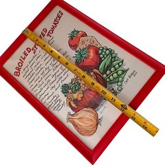 Chef Alfredo Tomatoes Art Print Recipe Framed Picture Broiled Stuffed Signed MCM