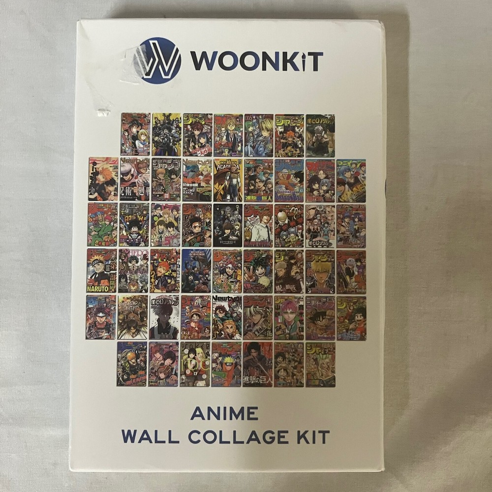 Woonkit Anime Wall Collage Kit 50 4×6 pictures Naruto My Hero Academia Free Ship