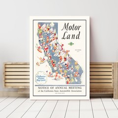 Old Map of California 1933 – Vintage California Art