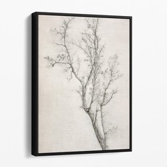 Tree Sketch Minimal Forest Canvas Wall Art Print