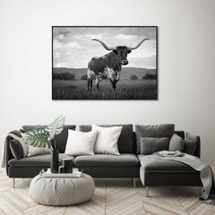 XLarge Animals Canvas Wall Art Texas Decor Longhorn Giclee Canvas Prints