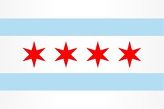 Chicago City Flag Cool Wall Decor Art Print Poster 12×18