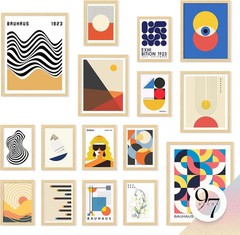 97 Decor Large 11×14 Bauhaus Wall Art Prints – Abstract