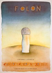 JEAN-MICHEL FOLON Galerie Charles Kriwin 25.5″ x 18.25″ Poster 1979 Surrealism M