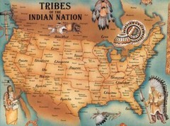 Tribes of the Indian Nation (American) : Archival Quality Art Print