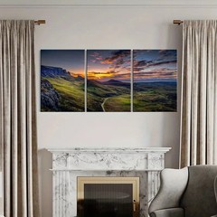 3pcs Plateau Mountain Natural Landscape Wall Art Canvas Unframed/Framed