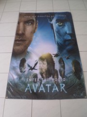 Avatar BANNER Movie Poster 3x5ft. print huge Rare art decor 2009 James Camero