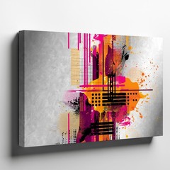 Vibrant Abstract Composition Featuring A Dynamic Interplay Of Colors Wall Art