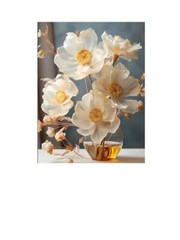 16×20 Emma Floral Canvas Print Wall Art