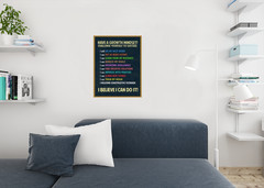 Have Growth Mindset Student Welcome Learning Classroom Educational Poster 24×36