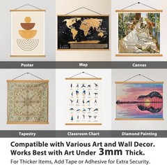 Magnetic Poster Hanger Frame for 12×16 12×18 12×12 Movie Music Posters Wall A…
